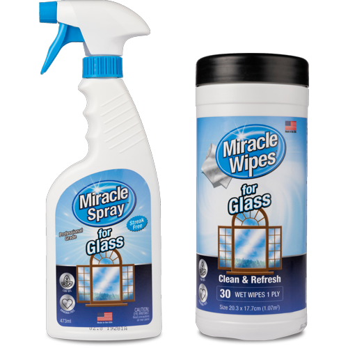 miracle wipes  MiracleWipes for Glass, Disposable and Streak Free Cleaning  Wipes for Mirrors, Windows, Kitchen, Home, and Auto - 60 Count
